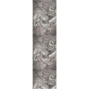 FLAIR RUGS Läufer "Marbled", rechteckig, 12 mm Höhe, dezenter Glanz, mehrfarbig, modernes Marmor-Design, Teppichläufer