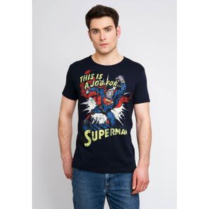 LOGOSHIRT T-Shirt "Superman", mit lässigem Vintage-Print