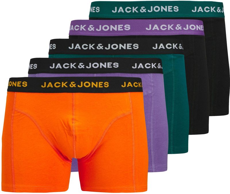 Jack & Jones PlusSize Trunk "JACBEN SOLID TRUNKS 5 PACK BOX PLS", (Packung, 5 St.)