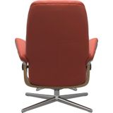 Stressless Relaxsessel "Consul", (Set, Relaxsessel mit Hocker), mit Hocker, mit Cross Base, Größe S, M & L, Holzakzent Eiche