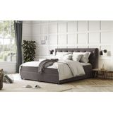 COTTA Boxspringbett "Castle", mit Strasssteinen im Kopfteil, inkl. Topper