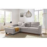 TRENDMANUFAKTUR Ecksofa "Chamber, zeitlos und modern, hoher Sitzkomfort, L-Form", wahlweise mit Schlaffunktion