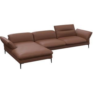 FLEXLUX Ecksofa "Salino, Funktionssofa mit Recamiere, Relaxsofa, Ecksofa", Sofa mit Arm- und Kopfteil-Verstellungen, Kaltschaum & Stahl-Wellen