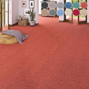 my home Teppichboden "Fortis, Schlinge, Made in Netherlands", rechteckig, 5 mm Höhe, meliert, Breite 400 cm, Wohnzimmer, strapazierfähig