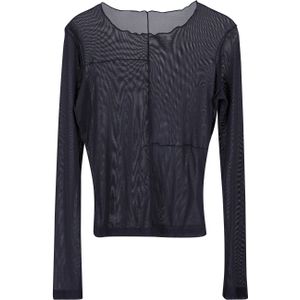 URBAN CLASSICS Longsleeve "Urban Classics Damen Ladies Exposed Seam Mesh Longsleeve", (1 tlg.)
