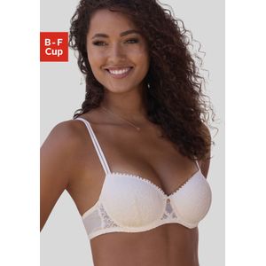 LASCANA Schalen-BH, mit Bügel aus blumiger Jacquardspitze, sexy Dessous