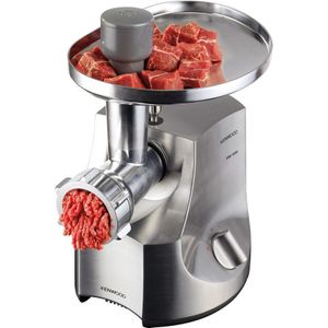 KENWOOD Fleischwolf "MG700 mit 2 Wurstfüllaufsätzen, Kebbeaufsatz, 3 Lochscheiben", 850 Watt Normallastleistung - Maximalleistung 2000 W