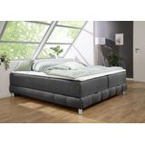 INOSIGN Boxspringbett "Vaasa", für Dachschrägen geeignet, inkl. Bettkasten und Topper