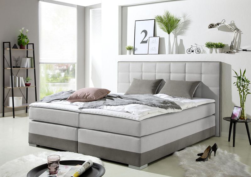 INOSIGN Boxspringbett, inklusive Topper und Wendekissen