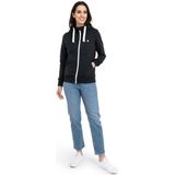 DEPROC Active Kapuzensweatjacke "FinjaCMYK II", weiche Fleecejacke mit Kängurutasche