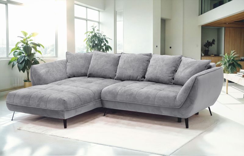 exxpo - sofa fashion Ecksofa "Midway mit einfacher Easy-Lift-Bettfunktion, bequem und modern", inkl. Bettfunktion und praktischem Bettkasten, L-Form