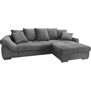Mr. Couch Ecksofa "Livorno DuraFlex L-Form", inkl. Hochschläfer-Bettauszug, XL-Bettkasten weiß beschichtet