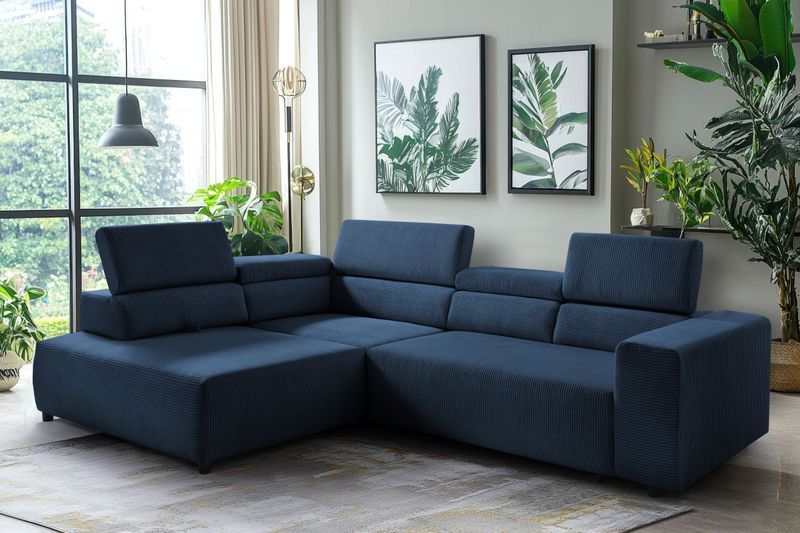 exxpo - sofa fashion Ecksofa "VITTORIO", inkl. Kopfteil- und Sitztiefenverstellung, wahlweise mit Bettfunktion