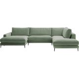 INOSIGN Wohnlandschaft "Downtown XXL B/T/H: 341/223/84 cm Loungemöbel zum Relaxen", weicher Sitzkomfort, Cord-Bezug, weicher Sitzkomfort U-Form