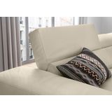 W.SCHILLIG Ecksofa "piedroo, Designsofa mit tollem Sitzkomfort, bequem und elegant, L-Form", Kopfteilverstellung, wahlweise mit Sitztiefenverstellung, Breite 343cm