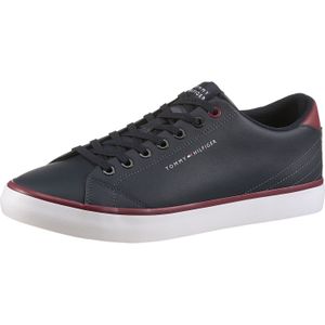 Tommy Hilfiger Sneaker "TH HI VULC CORE LOW LEATHER", Freizeitschuh, Halbschuh, Schnürer mit gepolstertem Schaftrand