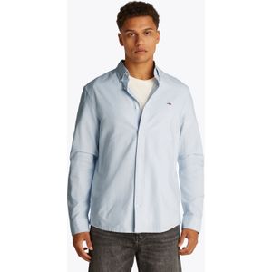 Tommy Jeans Langarmhemd "TJM REG OXFORD SHIRT EXT", Mit Rundhalsausschnitt