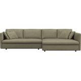 FLEXLUX Ecksofa "Lovane", Weich & anschmiegsam, große Sitztiefe auf Kaltschaum, Dekokissen inkl.