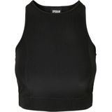 URBAN CLASSICS Sport-BH "Urban Classics Damen Ladies Cropped Shiny Rib Top"