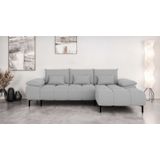 INOSIGN Ecksofa "DROMARA Schlafsofa mit Bettkasten, Maße: B/T/H 277/141/91 cm", L-Form mit Recamiere rechts/links bestellbar, Wellenunterfederung