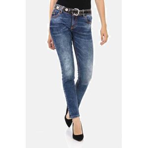 Cipo & Baxx Slim-fit-Jeans "Jeans", Mit trendigen Ziernähten, WD441