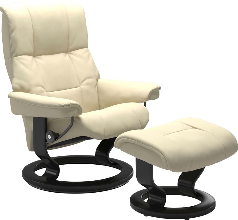 Stressless Relaxsessel "Mayfair", (Set, Relaxsessel mit Hocker), mit Hocker, mit Classic Base, Größe S, M & L, Gestell Schwarz