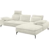 W.SCHILLIG Ecksofa "valentinoo, Designsofa, bequem, elegant und zeitlos, L-Form", (Set), inklusive Hocker, mit Sitztiefenverstellung, Breite 299 cm