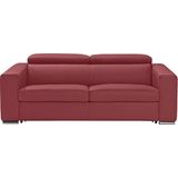 Egoitaliano Schlafsofa "Cabiria, Design und super Sitz- und Liegekomfort", Sofa inkl. Schlaffunktion, Kopfteile verstellbar, mit Metallfüßen