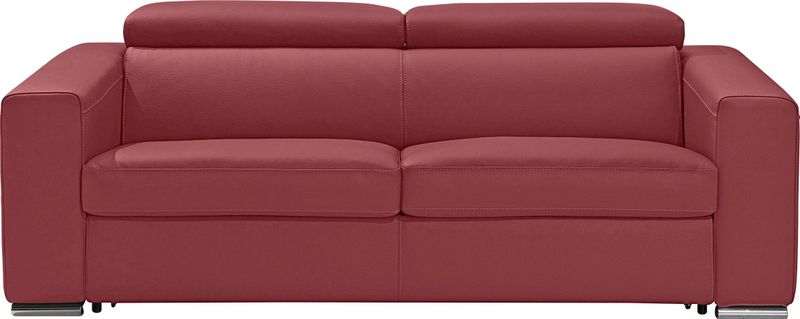 Egoitaliano Schlafsofa "Cabiria, Design und super Sitz- und Liegekomfort", Sofa inkl. Schlaffunktion, Kopfteile verstellbar, mit Metallfüßen