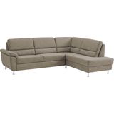 CALIZZA INTERIORS Ecksofa "Onyx L-Form", Ottomane links oder rechts, wahlweise mit Bettfunktion, Breite 257 cm
