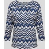 Rabe Print-Shirt "Rabe Shirt mit Zickzack-Muster als modischer Hingucker"