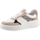 Tamaris Plateausneaker, im Material-Mix, Freizeitschuh, Halbschuh, Schnürschuh
