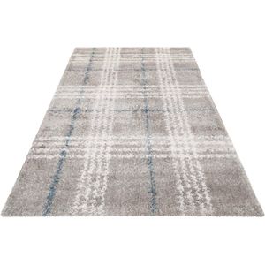 Esprit Hochflor-Teppich "Nora ESP-80336", rechteckig, 30 mm Höhe, Shaggy, Langflor, mit Karo-Muster, Wohnzimmer