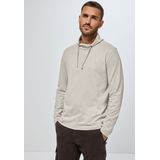STREET ONE MEN Langarmshirt, mit Tunnelzugband am Kragen