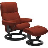 Stressless Relaxsessel "Mayfair", (Set, Relaxsessel mit Hocker), mit Hocker, mit Classic Base, Größe S, M & L, Gestell Schwarz