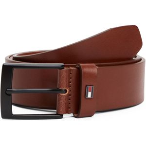 Tommy Hilfiger Ledergürtel "ADAN 3.5 EXT", Metalllogopatch, Einfachdornschnalle