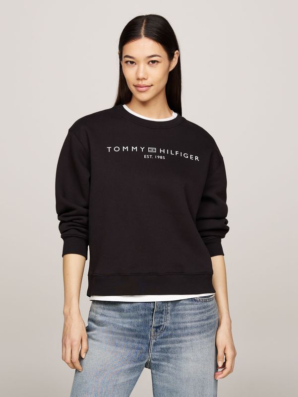 Tommy Hilfiger Sweatshirt "MDRN REG CORP LOGO C-NK SWTSHRT", mit Logoschriftzug