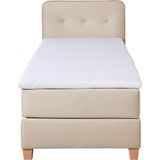 Home affaire Boxspringbett "Fargo", inkl. Topper, in 3 Matratzenarten, in Samt- oder Strukturstoff