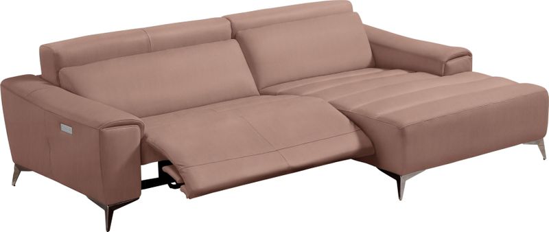 Egoitaliano Ecksofa "Suzette, Designsofa mit hohem Sitzkomfort", mit Recamiere, inkl. 1 elektronischen Relaxfunktion, L-Form