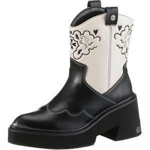 Buffalo Cowboy Stiefelette "BULL BOOT VEGAN", Westernstiefelette, Cowboy Boots, Schlupfboots, mit Stickerei