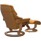 Stressless Relaxsessel "Reno", (Set, Relaxsessel mit Hocker), mit Hocker, mit Classic Base, Größe S, M & L, Gestell Eiche