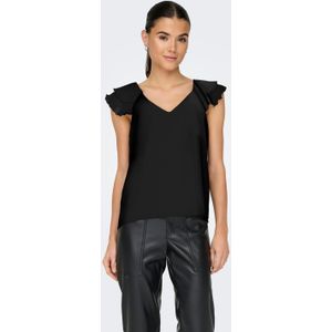 ONLY Blusenshirt "ONLASTA LIFE CAPSLEEVE V-NECK TOP PTM"