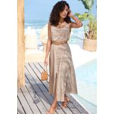 LASCANA Maxikleid, mit Zierknöpfen, Sommerkleid, modisch