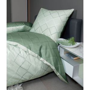 Janine Wendebettwäsche "J. D. 87053", Bettwäsche aus Baumwolle, Bettwäsche mit Rauten-Design