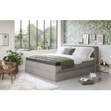 Home affaire Boxspringbett "Sacy", Boxbett inkl. Topper, 2 Matratzen, Härtegrade H2, H3 und H4 wählbar