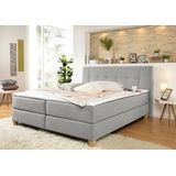 Home affaire Boxspringbett "Calloway", inkl. Topper, XXL-Ausführung, in 4 Farben, 5 Breiten, 3 Matratzenarten
