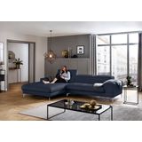W.SCHILLIG Ecksofa "piedroo, Designsofa mit tollem Sitzkomfort, bequem und elegant, L-Form", Kopfteilverstellung, wahlweise mit Sitztiefenverstellung, Breite 303cm