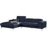 W.SCHILLIG Ecksofa "piedroo, Designsofa mit tollem Sitzkomfort, bequem und elegant, L-Form", Kopfteilverstellung, wahlweise mit Sitztiefenverstellung, Breite 303cm