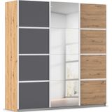 rauch Kleiderschrank "Schwebetürenschrank OTTO´s Choice Garderobe Schrank TOP ANGEBOT Avola", (in 3 verschiedenen Ausstattungen BASIC/CLASSIC/PREMIUM inkl. Spiegel), mit eleganten Zierleisten in Chrom, Schwarz oder Weiß MADE IN GERMANY