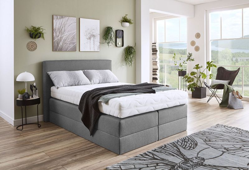 Westfalia Schlafkomfort Boxspringbett, wahlweise mit Kaltschaum-Topper und versch. Matratzenarten/Härtegraden
